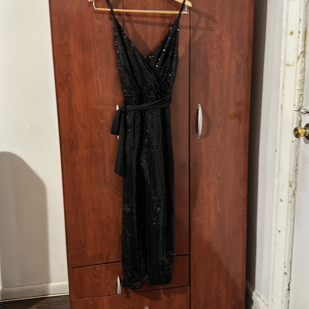 Sequins black jumpsuit